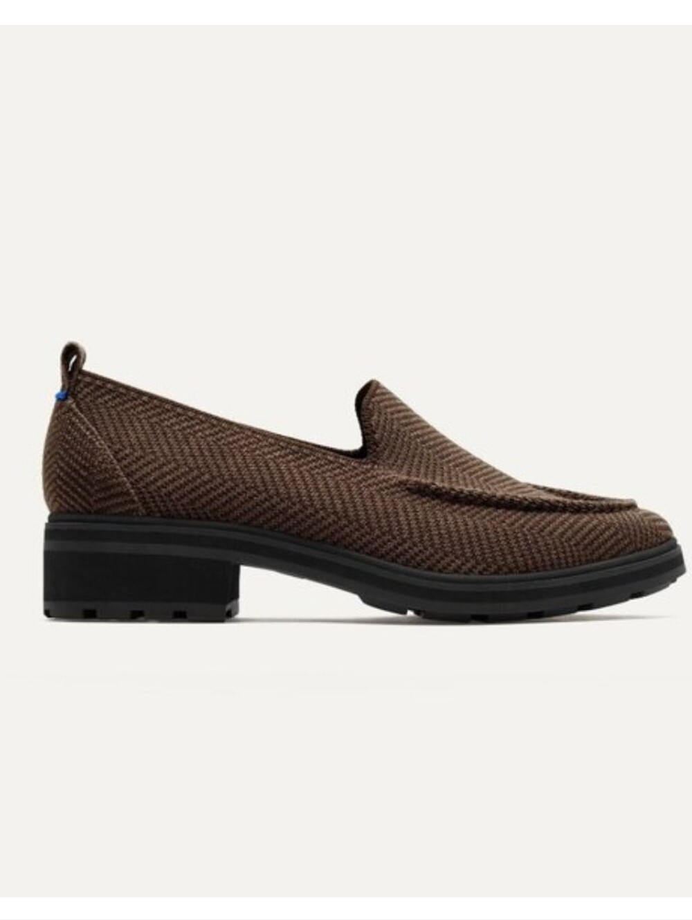 Rothy's The Lug Loafer Brown Herringbone Size 10.5